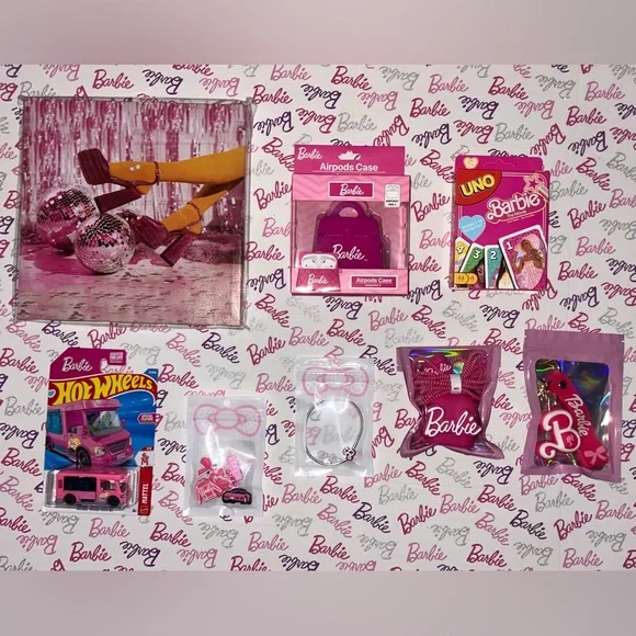 Barbie 16pc Pink Collection with Slippers, Sunglasses, IPhone Accessories & more - Picture 3 of 5